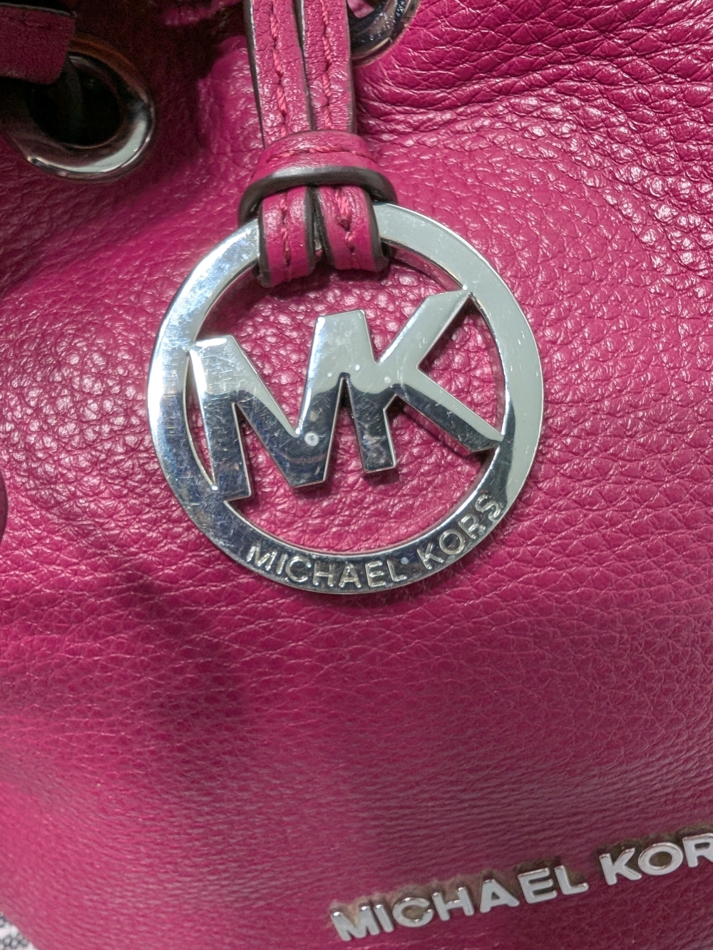 Michael Kors Jules Pebbled Leather Mini Drawstring Bucket Bag - Picture 11 of 11